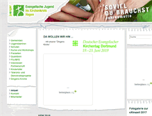 Tablet Screenshot of juenger-kirchenkreishagen.de